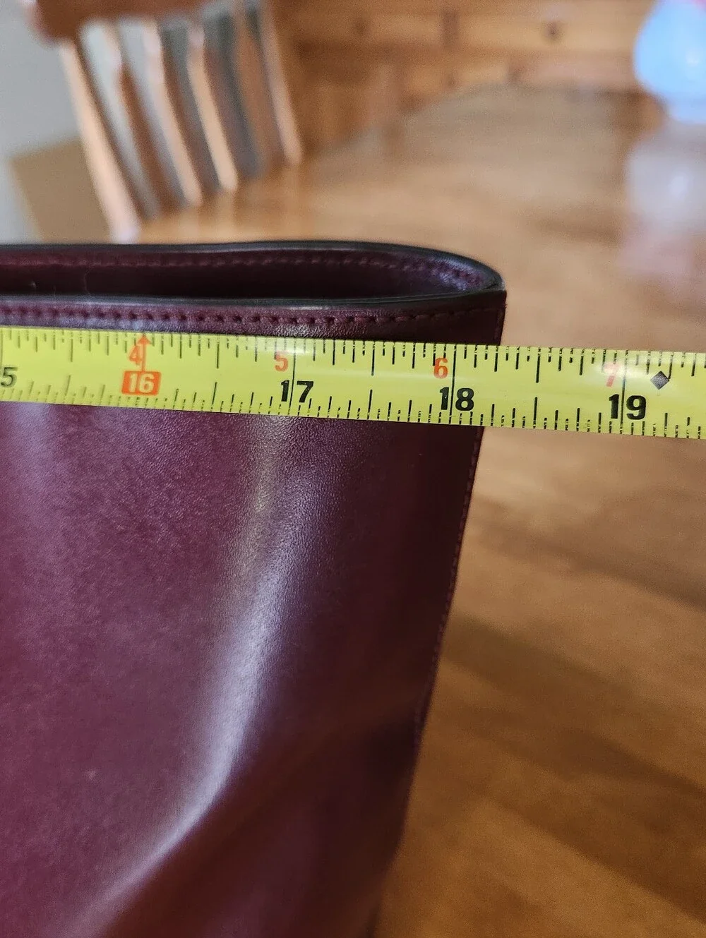 kate spade New York Cherrywood Burgundy Leather Tote